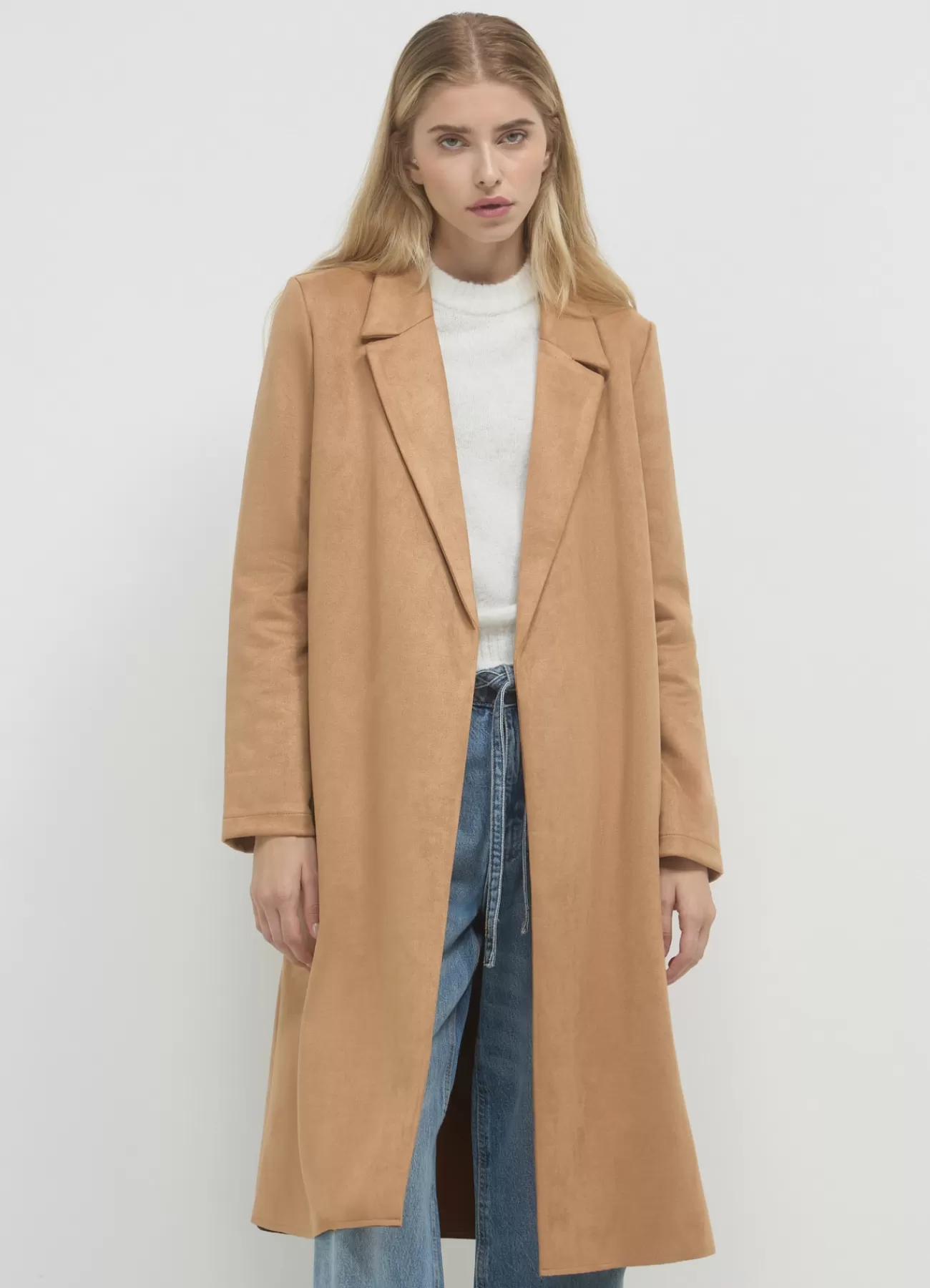 CALLIOPE Cappotto Effetto Scamosciato Biscotto medio Store