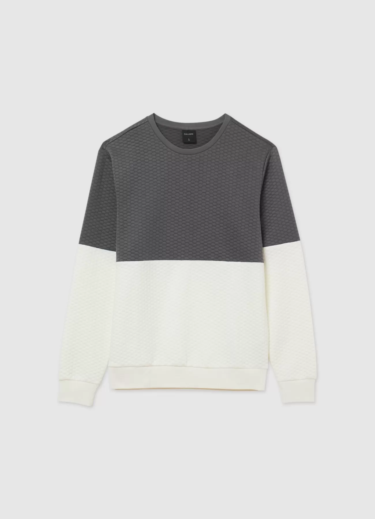 CALLIOPE Felpa Trapuntata Block Color Var grigio piombo Clearance