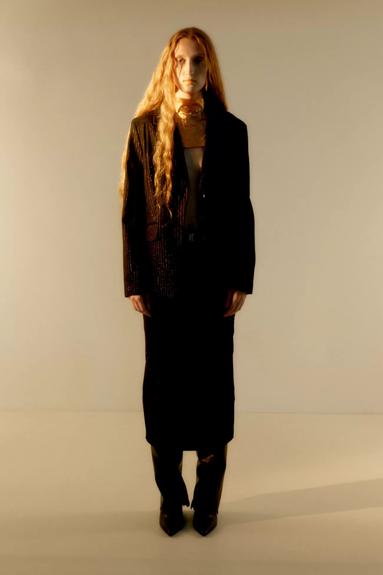 CALLIOPE Gonna Lunga Tubino Gessata Var ultrablack Sale