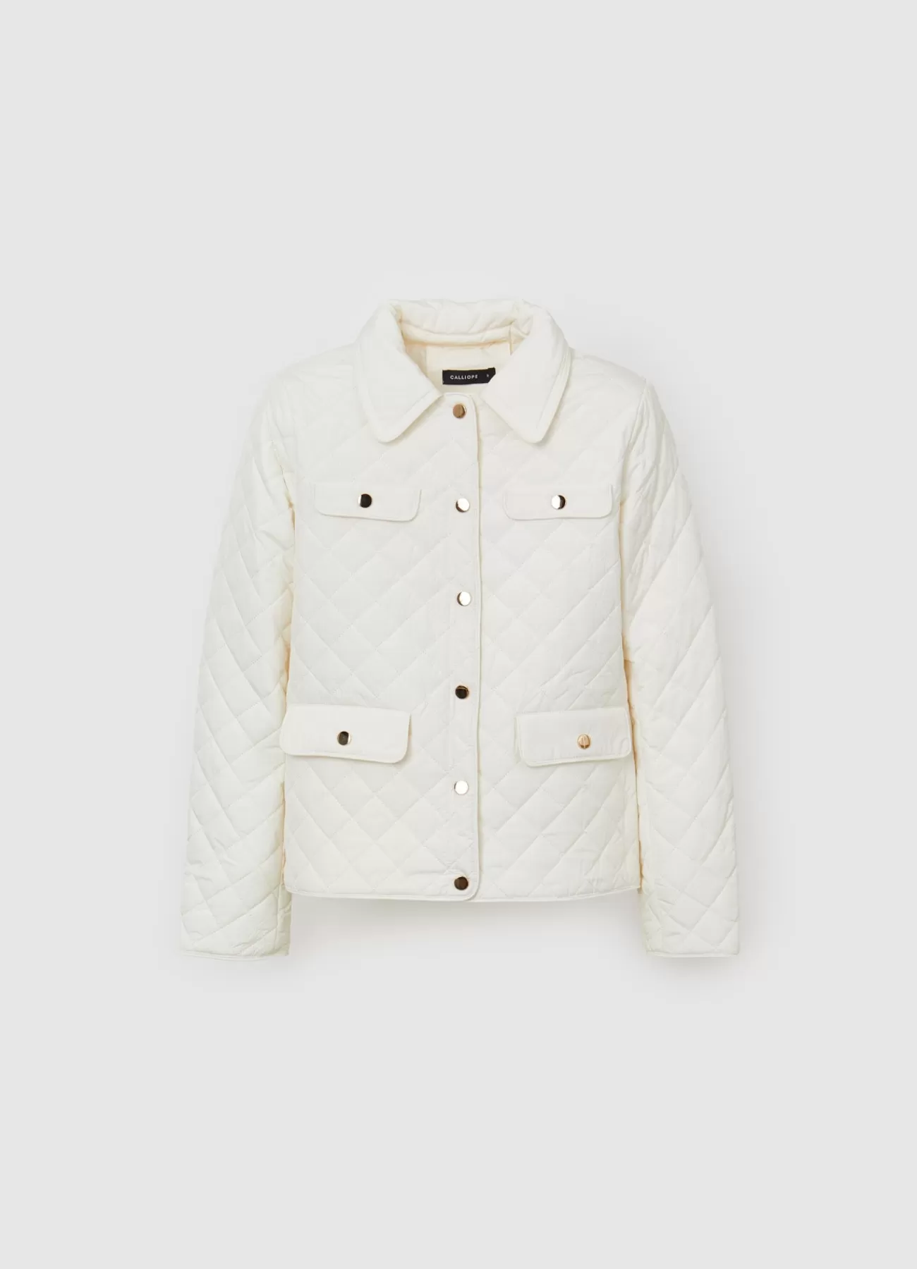 CALLIOPE Imbottito Leggero Bottoni Oro Bianco Best